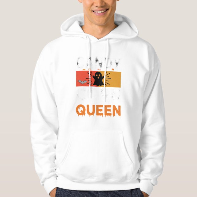 Moletom Rainha do Candy Corn Halloween SVG Design (Frente)