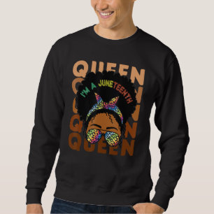 Moletom Rainha Negra Afro Melanina Derrubando História Neg