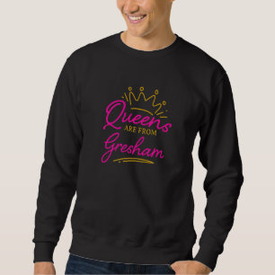 Moletom Rainhas São Moradoras De Gresham Oregon Local Ou G