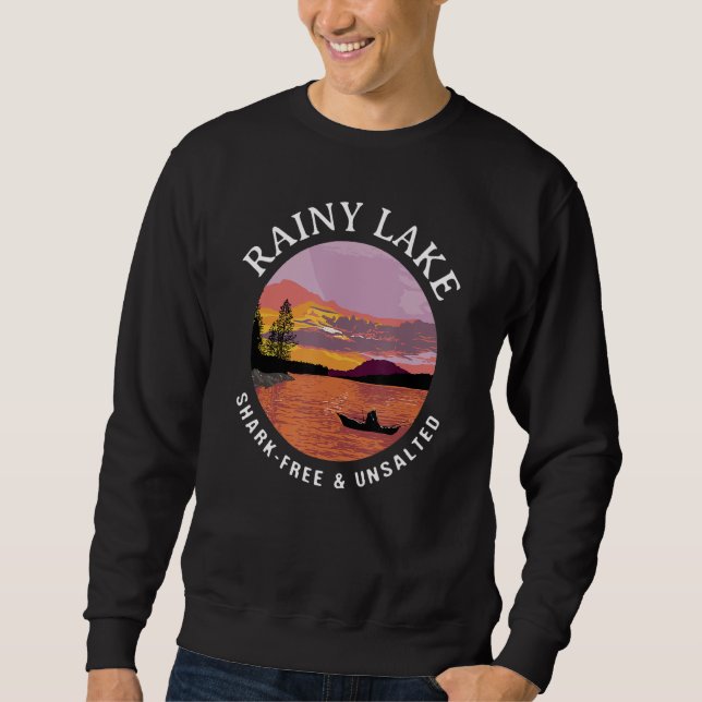 Moletom Rainy Lake Shark Free e Unsalgada Kayaking Say (Frente)