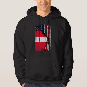 Moletom Raízes Letãs Meia Bandeira Americana Patriótica