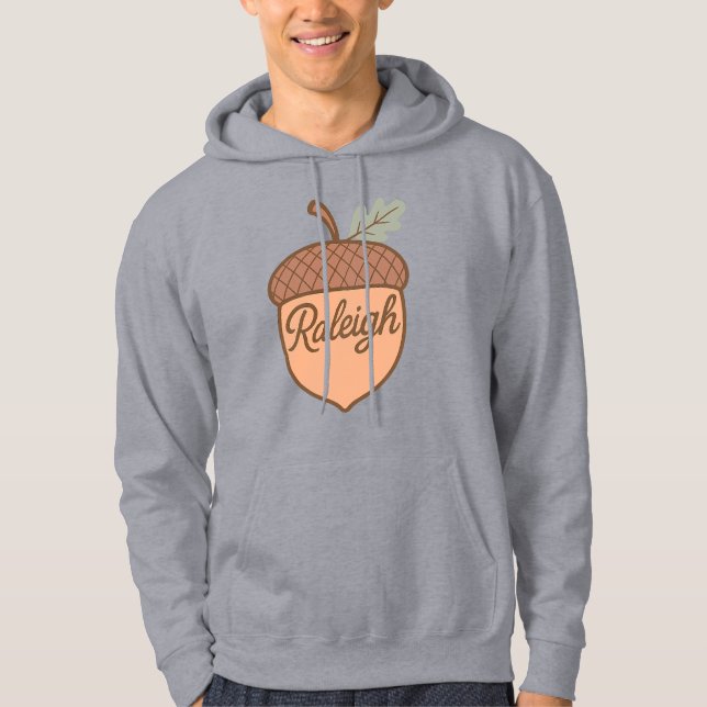Moletom Raleigh Acorn Emblem - Cidade de Retro Carolina do (Frente)
