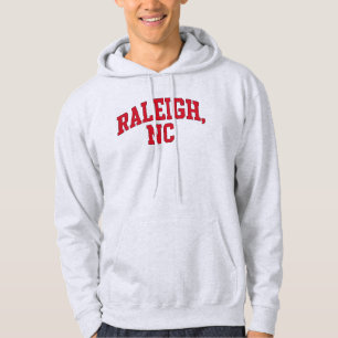 Moletom Raleigh NC Varsity Block Letter Design - Cidade Ne