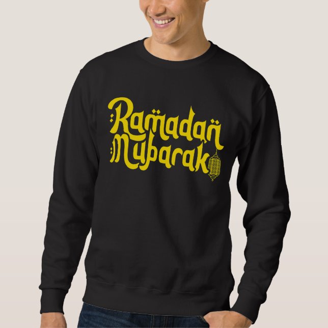 Moletom Ramadã muçulmano islâmico Ramadan Mubarak Ramadan  (Frente)