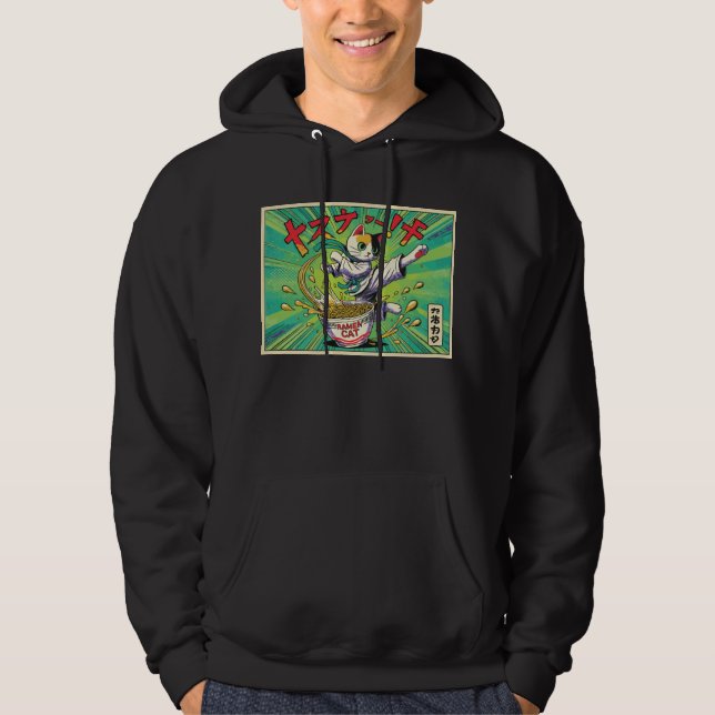 Moletom Ramen Cat Hoodie (Frente)