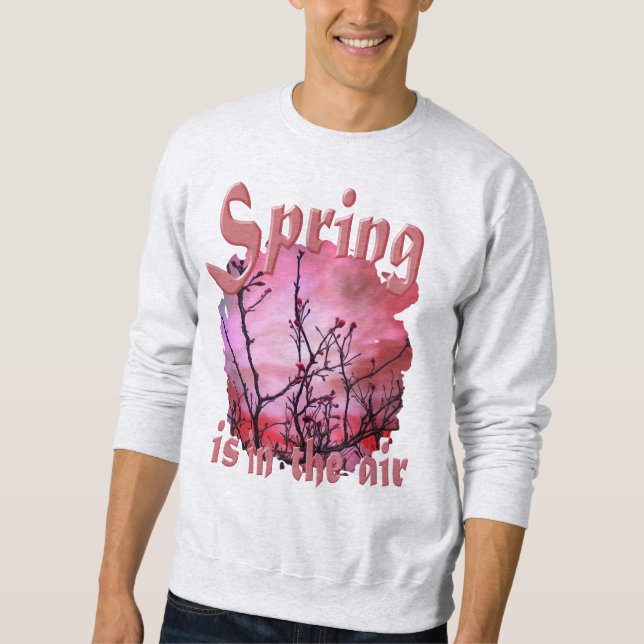 Moletom Ramificações Escuras Combustos Vermelhos E Céu Fie (Frente)