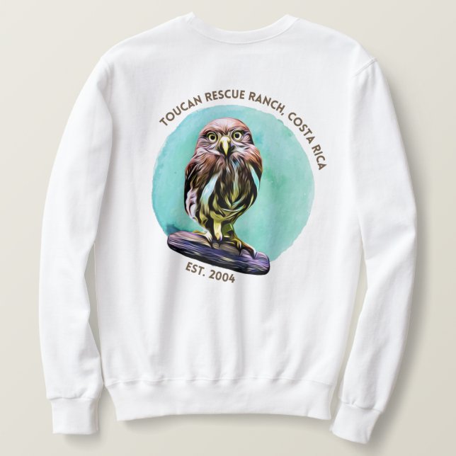 Moletom Ranch de resgate do tucano - Sweatshirt da coruja- (Verso do Design)