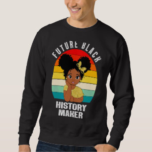 Moletom Rapariga Afro-Americana do Futuro da História Negr