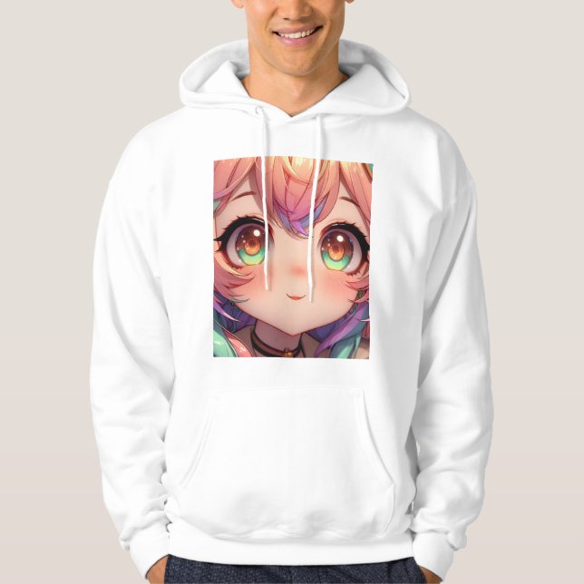 Moletom Rapariga Anime Hoodie (Frente)