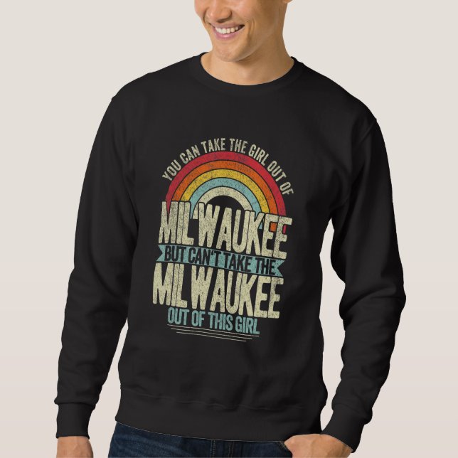 Moletom Rapariga Do Milwaukee Wisconsin Home Milw (Frente)