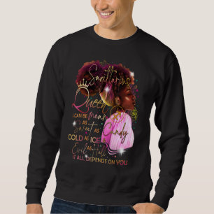 Moletom Rapariga Sagitariana Aniversário Melanin Afro Quee