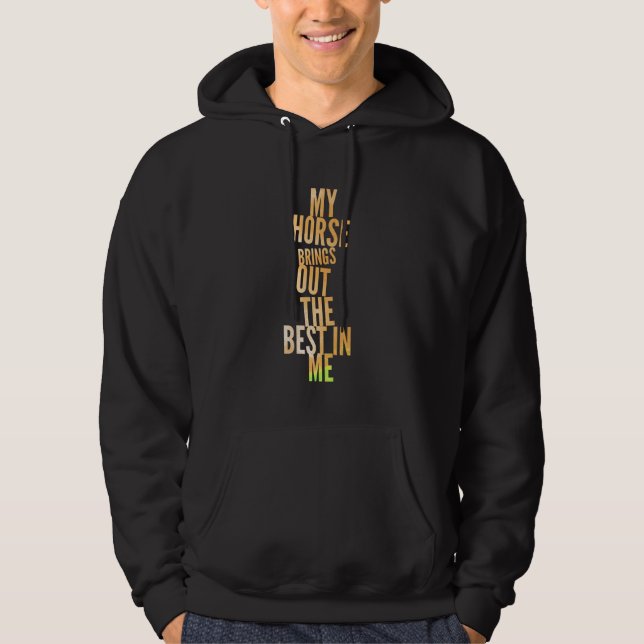Moletom Raparigas Cavalas Andando Mulheres Equestres Horse (Frente)