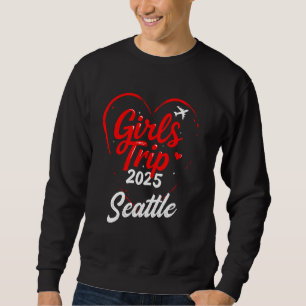 Moletom Raparigas Trip Seattle 2025 Férias Fim de Semana A