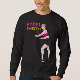 Moletom Raquete de Tênis Padel Paddle Rainha Princesa Back