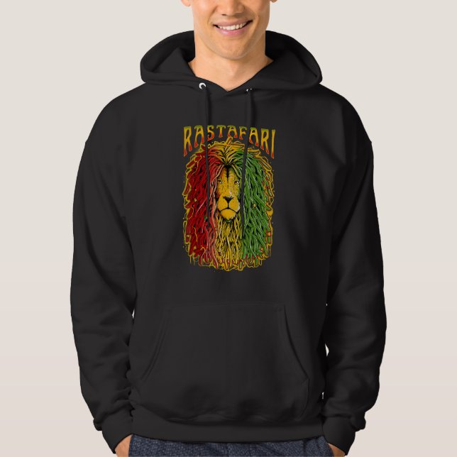 Moletom Rasta Rastafari Leão de Judah Reggae Jamaica Rasta (Frente)