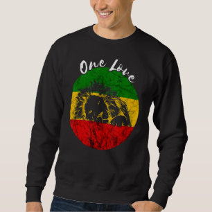 Moletom Rasta Reggae Lion One Love Etophian Flag Rastafari