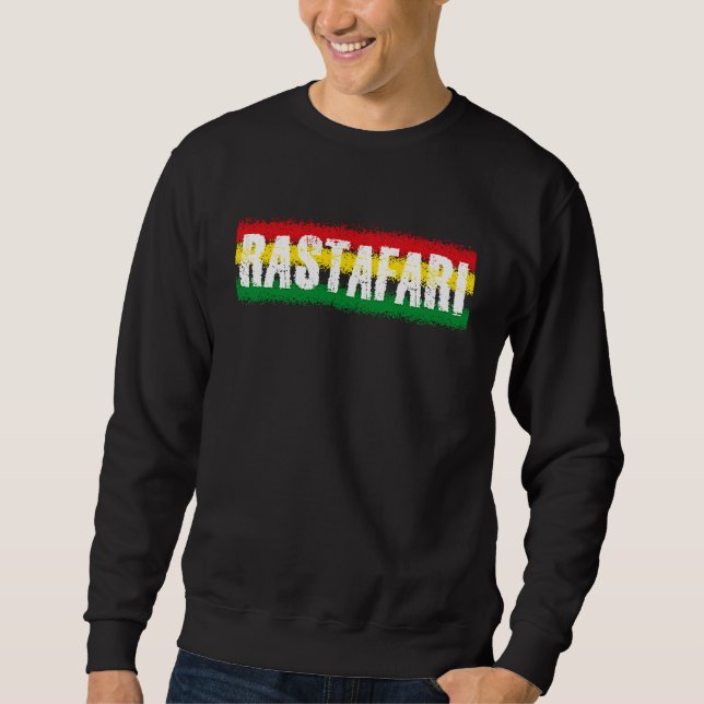 Moletom Rastafari Stripes Jamaica Souvenir Rasta Roots Reg (Frente)