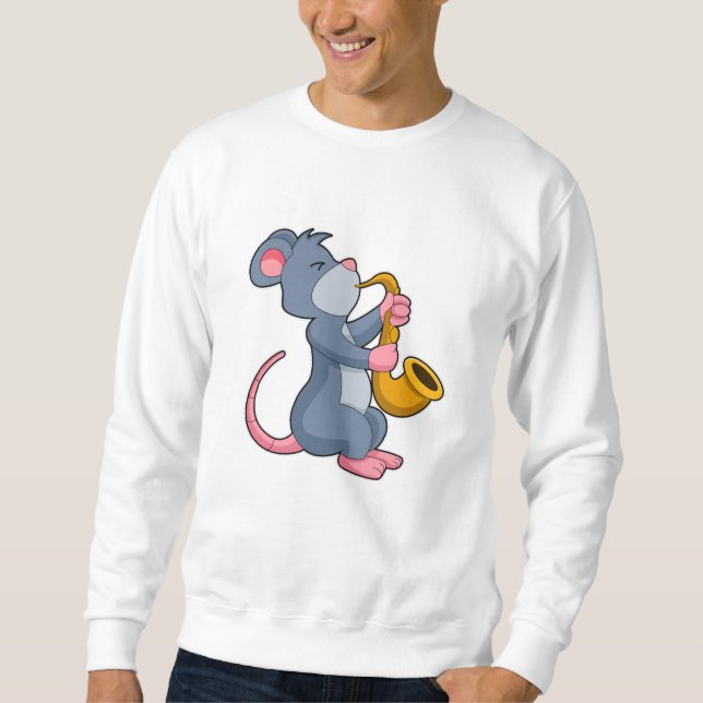Moletom Rat Music com Saxofone (Frente)