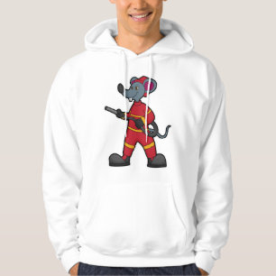 Moletom Rato como Bombeiro com Mangueira