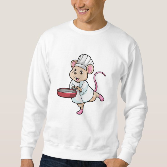 Moletom Rato como cozinhar com o chapéu Panorâmico e Cozin (Frente)