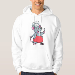 Moletom Rato como cozinheiro com placa de Cozinhar e colhe