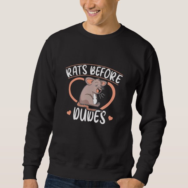 Moletom Ratos antes de homens - rato (Frente)