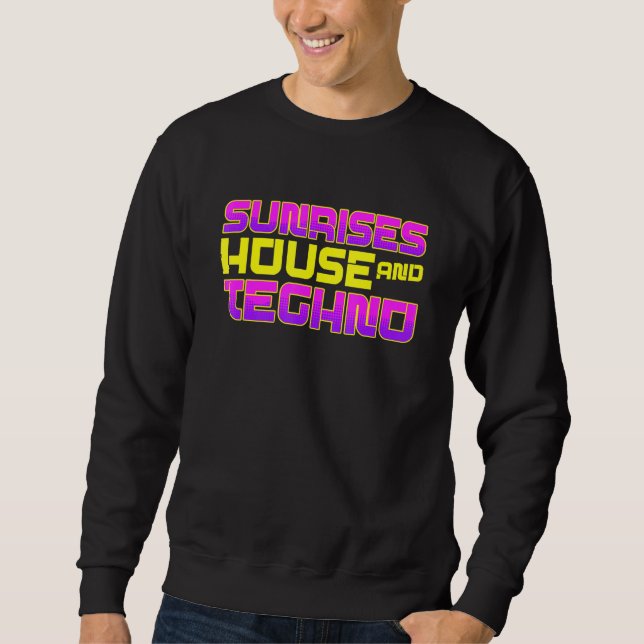 Moletom Rave DJ EDM Nasceres do sol House E Techno (Frente)