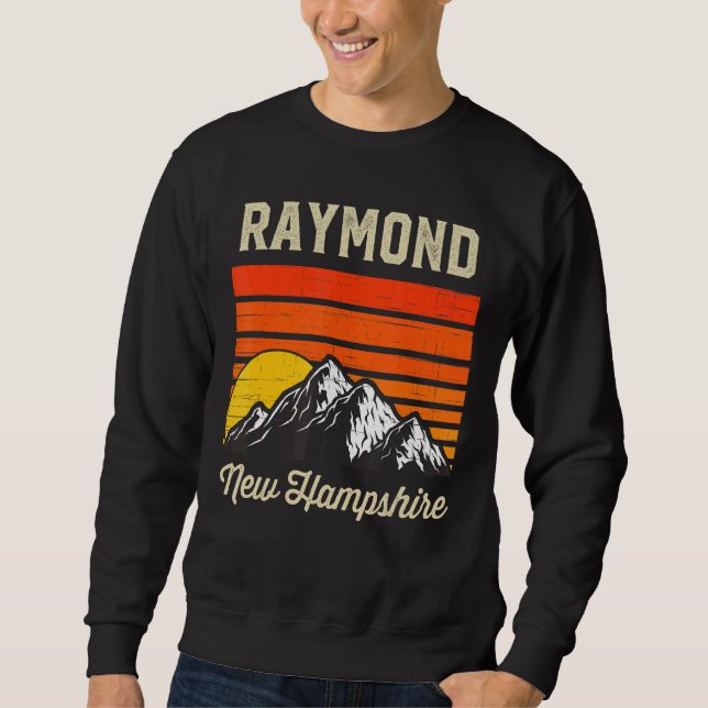 Moletom Raymond New Hampshire Hometown Estado da Cidade no (Frente)