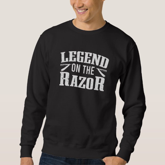 Moletom Razor Barbershop Eu Ainda Sou Um Barbeiro Quando E (Frente)