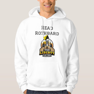 Moletom "Read Rothbard" Hoodie da Fábrica de Liberdade T&T