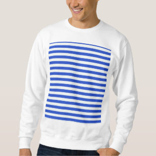 Moletom Real Blue Combination Stripes por Shirley Taylor