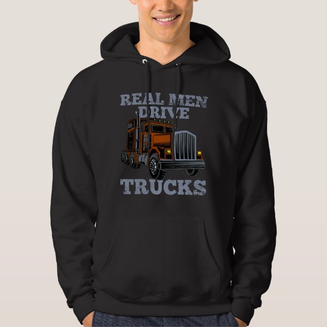 Moletom Real Men Drive Trucks (Frente)