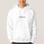Moletom 'Recem casados' Jumper Hooded<br><div class="desc">Um jumper capoado de excelente com 'recem casados' escrito frente e trás,  perfeito para um casal recém-casado</div>