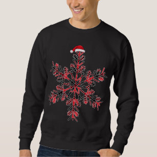 Moletom Red E Black Christmas Buffalo Xadrez Santa hat Sn
