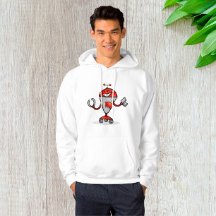 Moletom Red e Silver AI Bot do Retro Robot