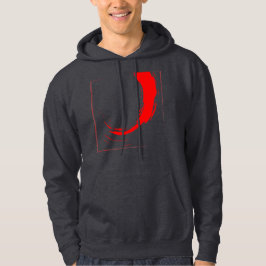 Moletom Red Grunge Swirl Streetwear Hoodie