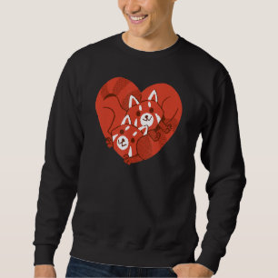 Moletom Red Panda Animal Heart Red Pairo