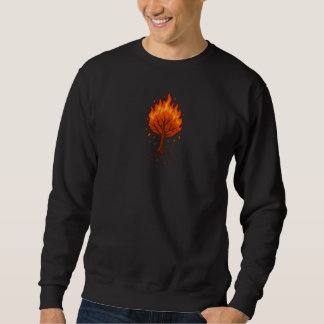 Moletom Red Tree Art T-Shirt – Minimal Nature Design, Mode