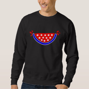 Moletom Red White Blue Melancia Patriótica Melancia Slice