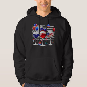 Moletom Red White Blue Três Vinhos Bandeira Americana 4t