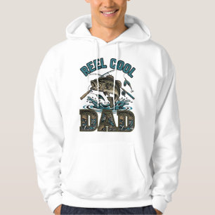 Moletom Reel Cool Pai Pesca de Robalo Design Vetorial Vint