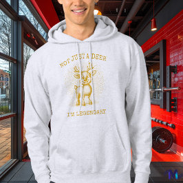 Moletom Refletor Reindeer Hoodie - Mostarda de meia-tona V