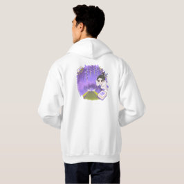 Moletom Refúgio Roxo de Wisteria Arte Chibi Mahjong