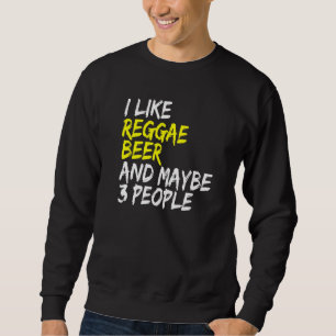 Moletom Reggae dizendo Rastafari Jamaica Eu gosto de cerve