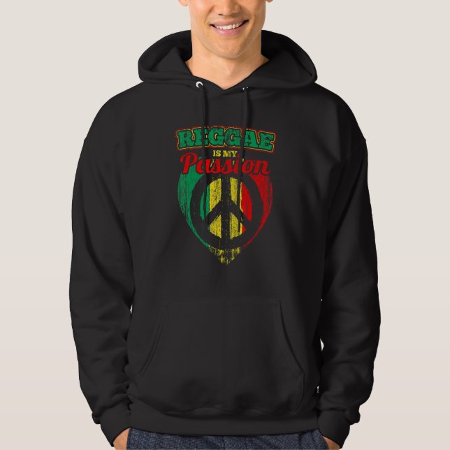 Moletom Reggae É A Minha Paixão Bandeira Rastafari Com O S (Frente)