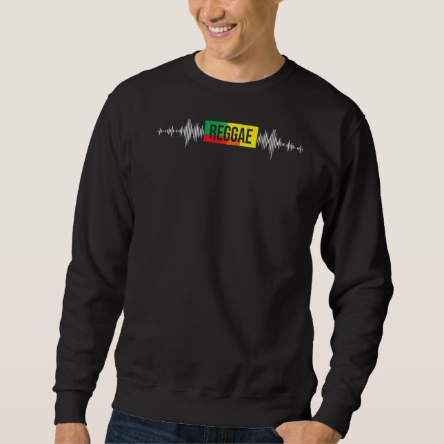 Moletom Reggae Music Sound Wave Reggaeton Vibe (Frente)