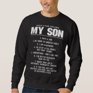 Moletom Regras Para O Namorando Do Meu Filho Para O Dia Do