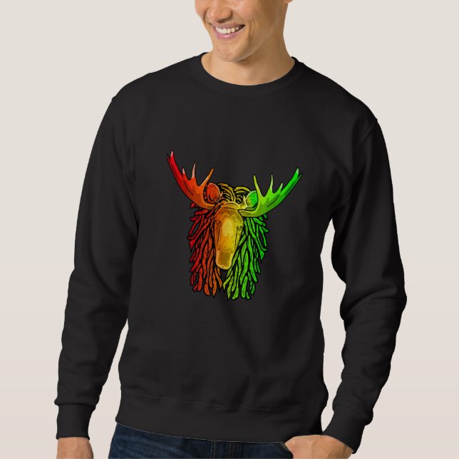 Moletom Régua Cool Moose Dreadlocks Rasta Dreads Rastafar (Frente)