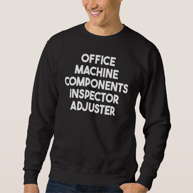 Moletom Regulador do Inspetor de Componentes do Office Mac (Frente)