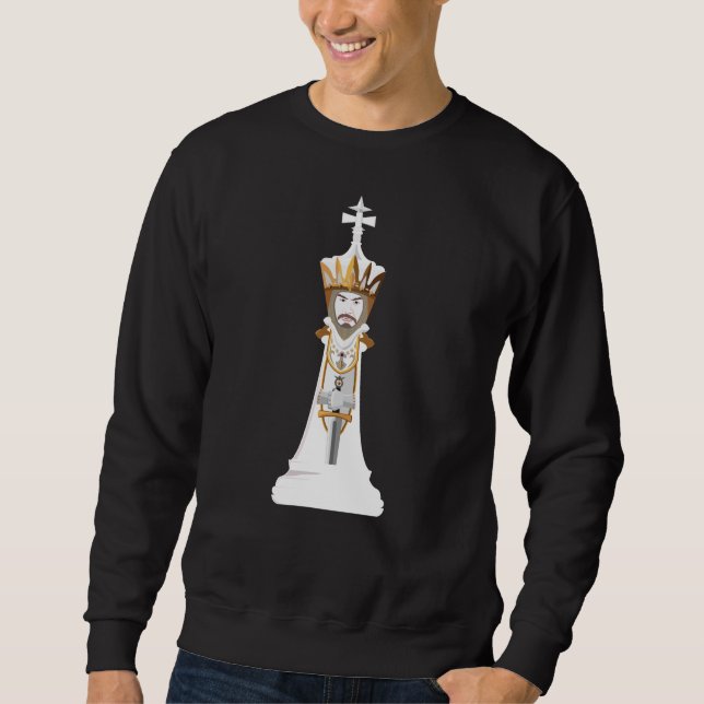 Moletom Rei branco (Frente)